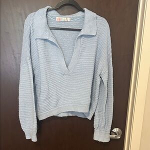 Free People Light Blue Women's Sweater